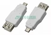 Фото переходник переходник гнездо usb-a (female) - штекер micro usb (male) rexant (18-1173)