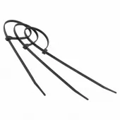 Фото стяжка хомут nylon 100x2,5 мм 100 шт. чёрный rexant (07-0101)