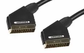 Фото шнур шнур scart - scart (21 pin), длина 1,5 метра (gold) rexant 3484 (17-1123)