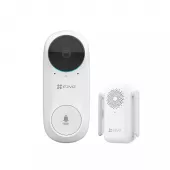Фото ezviz db2c+chime (cs-db2c-a0-1e3wpbr) беспроводной дверной звонок  + 2мп внешняя камера