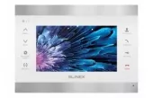 Фото sl-07m (silver+white) видеодомофон цветной, настенный, 7" цветной tft lcd дисплей 16:9, разрешение экрана 800×480. подключение 2-х вызывных панелей и 2-х видеокамер. функция памяти – есть, запись фото или видео на microsd карту до 32 гб.
