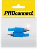 Фото коннектор штекер rca 'синий' proconnect (пакет боб) 2шт (14-0405-8)