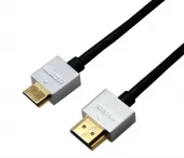 Фото шнур шнур hdmi - mini hdmi gold 1.5м ultra slim (блистер) rexant (17-6713)