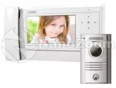 Купить комплект видеодомофона commax cdv-70kpt/drc-40kpt белый монитор 7” и вызывная панель