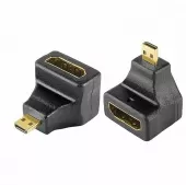 Фото переходник переходник аудио (гнездо hdmi - штекер micro hdmi), угловой, (1шт.) rexant (06-0177-a) кратно 10 шт