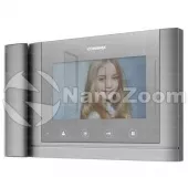 Фото цифровой домофон с трубкой commax cdv-70mh/xl (mirror) серый 7”