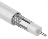 Фото кабель кабель rg-6u (75 ом) ccs/al/al 64% белый 305м rexant (01-2203)