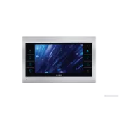 Фото sl-10m (silver+black)цветной, настенный, 10,1" цветной tft lcd дисплей 16:9, разрешение экрана 1024×600. подключение 2-х вызывных панелей и 2-х видеокамер. функция памяти – есть, запись фото и видео на sd карту объемом до 32 гб.