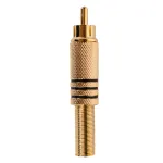 Фото разъём rca — штекер металлический с пружиной