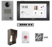 Фото комплект видеодомофона kit(k2)av01g+akb (av-01mfd+ak-10l black)