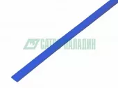 Фото термоусадка 6.0 / 3.0 мм 1м термоусадка синяя rexant (20-6005)
