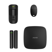 Купить ajax starterkit cam plus (black) комплект охранной сигнализации
