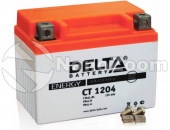 Фото стартерный аккумулятор для мототехники delta ct 1204 12v 4ah